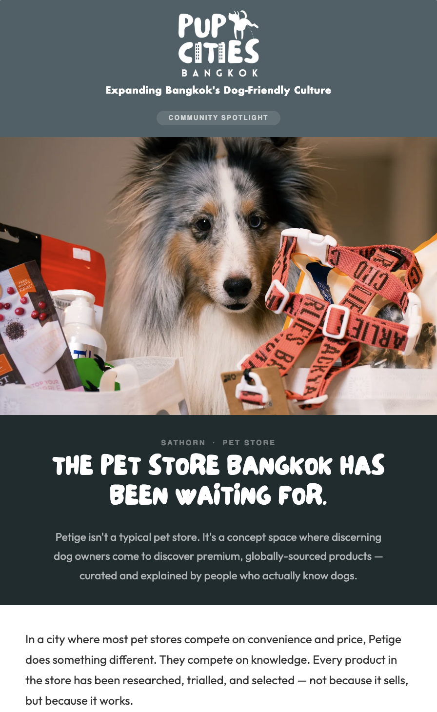 Petige email blast part 1