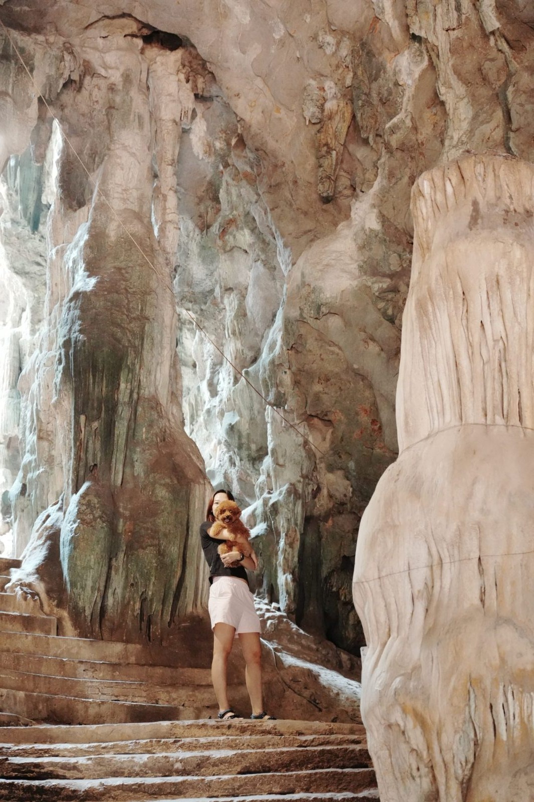 Light falling into Tham Khao Luang cave temple, Phetchaburi